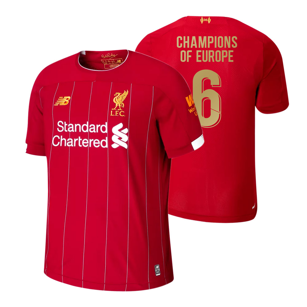 Liverpool 2019/20 home shirt 'CHAMPIONS 