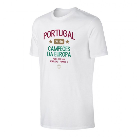 Portugal 2016 European Champions Ronaldo T-shirt, white