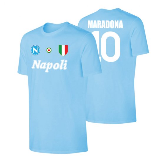 Napoli 'Vintage 86/87' t-shirt MARADONA, light blue