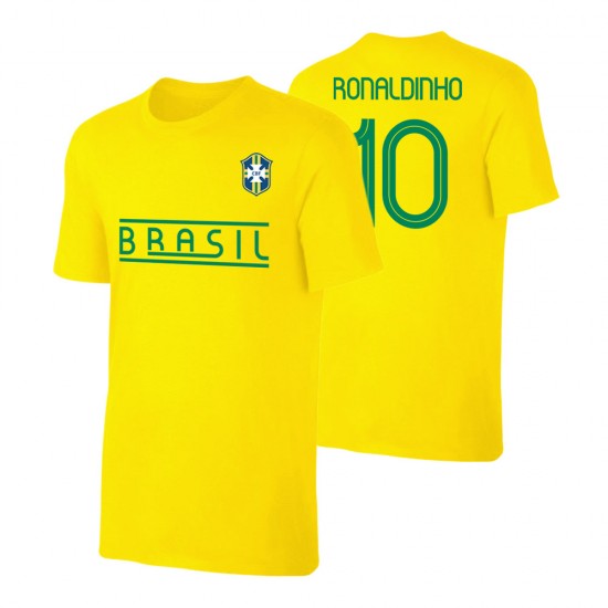 Βραζιλία CA2019 μπλουζάκι 'Qualifiers' ΡΟΝΑΛΝΤΙΝΙΟ, κίτρινο