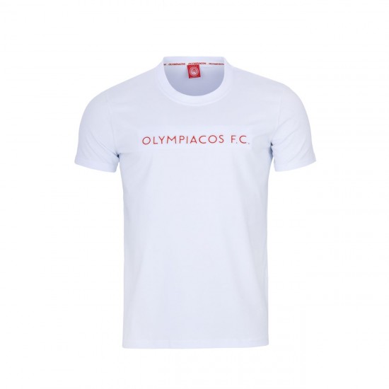 Ολυμπιακός T-shirt 3D, λευκό