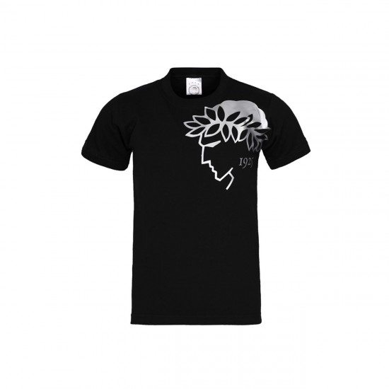 Ολυμπιακός παιδικό t-shirt έφηβος foil jr, μαύρο